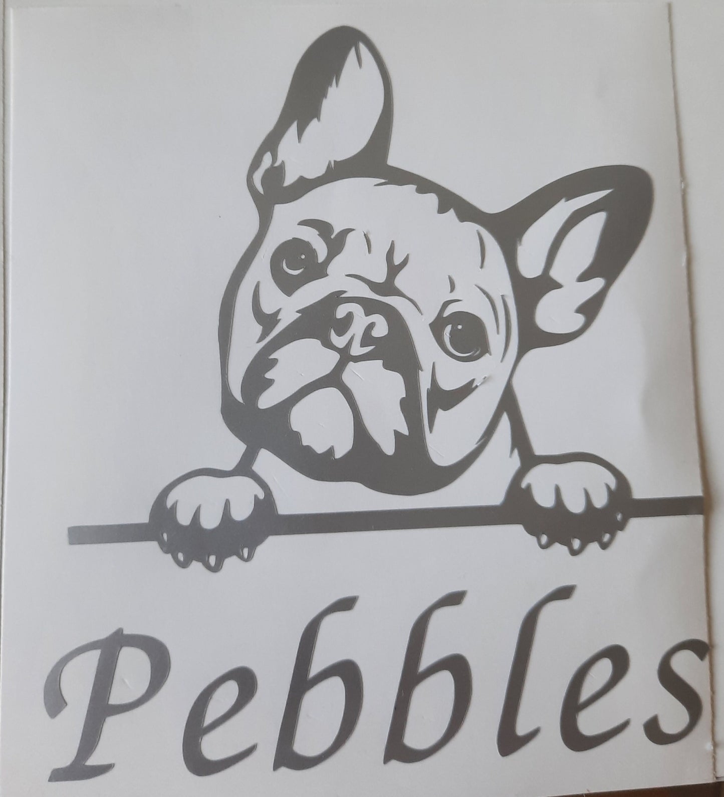 Französische Bulldogge, Frenchy, Aufkleber - Autoauflkeber, Vinylaufklber