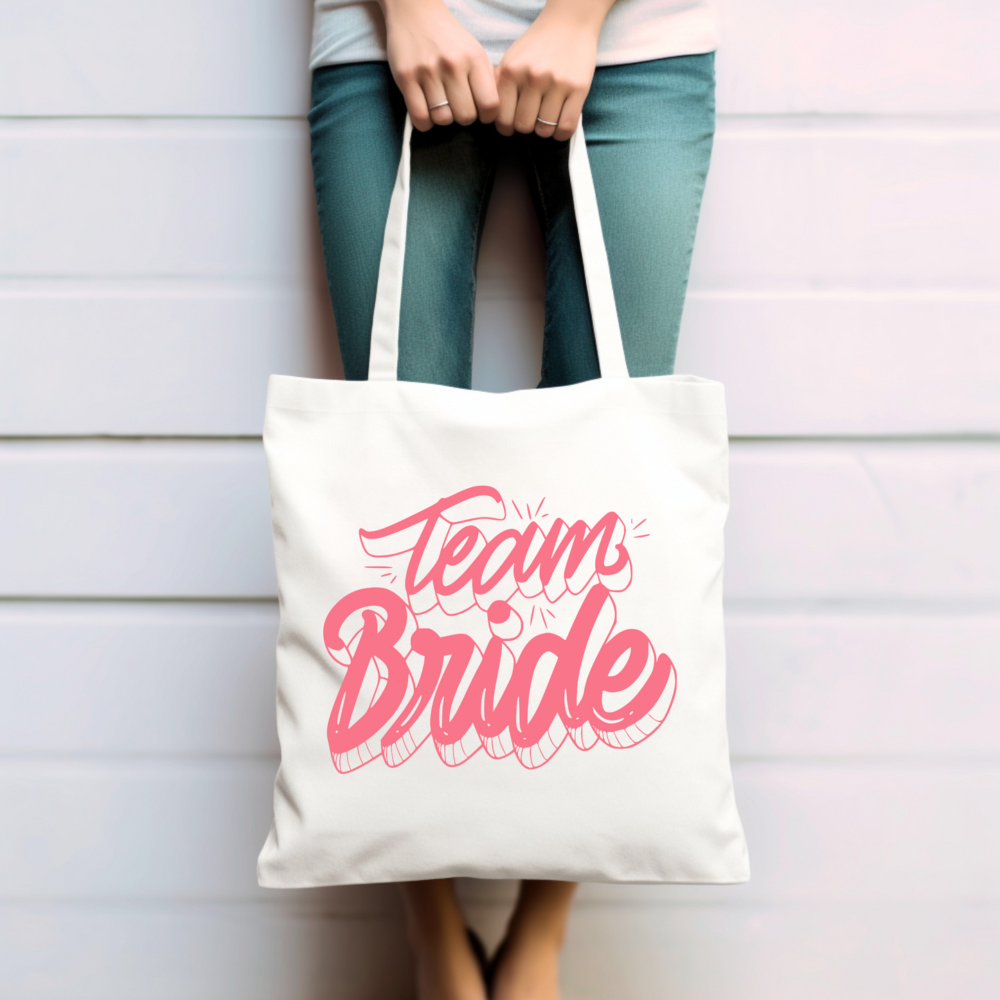 Team bride - Baumwolltasche