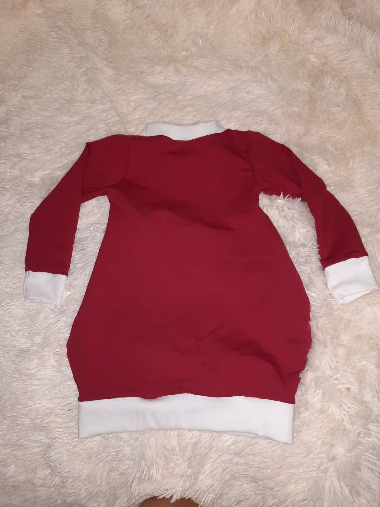 Süßes Ballonkleid gr. 98 - Mädchen Marienkäfer Punkte rot