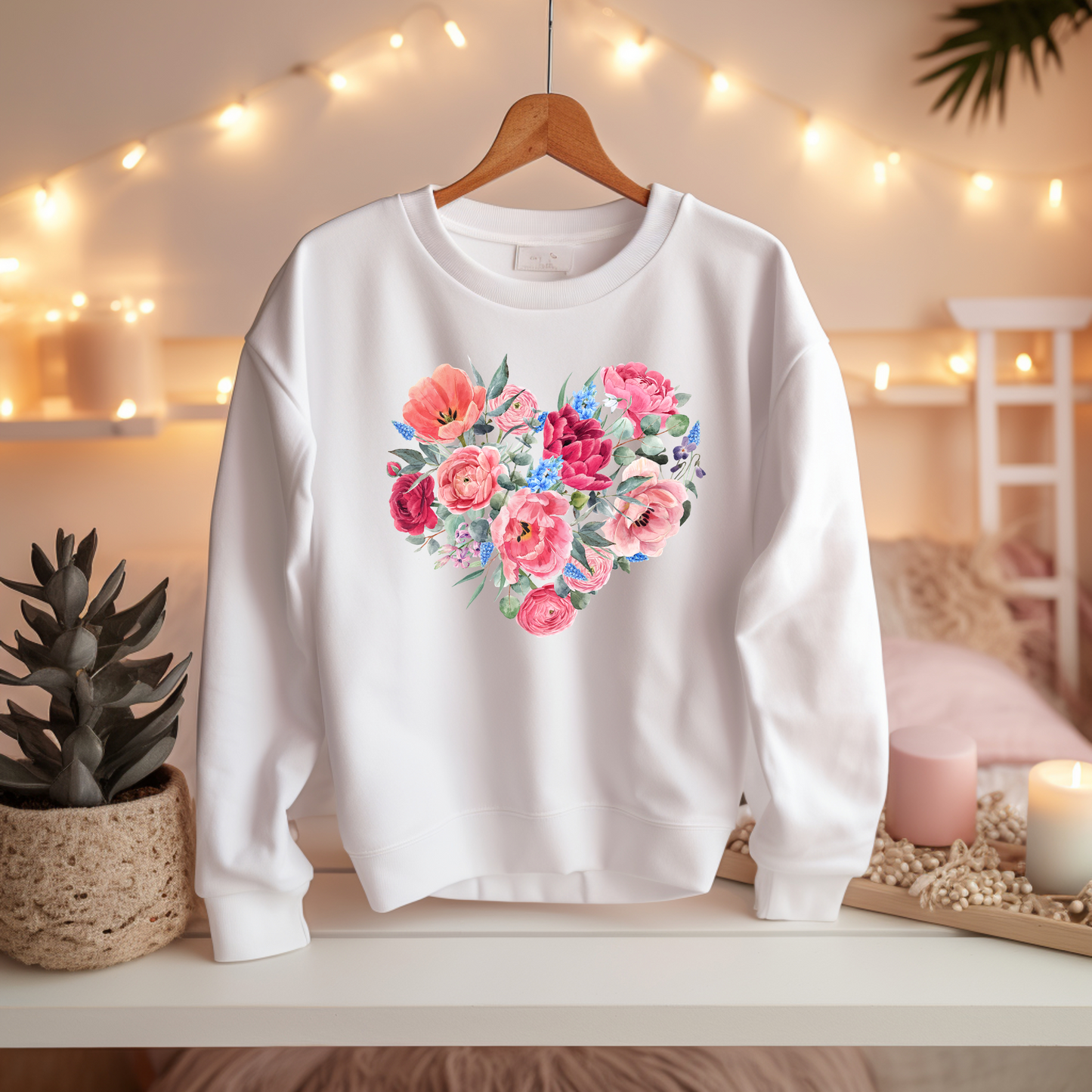 Blumenherz - Basic Sweatshirt