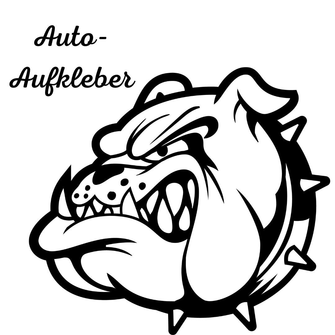 englische Bulldogge, Aufkleber - Autoaufkleber, Vinylaufklber