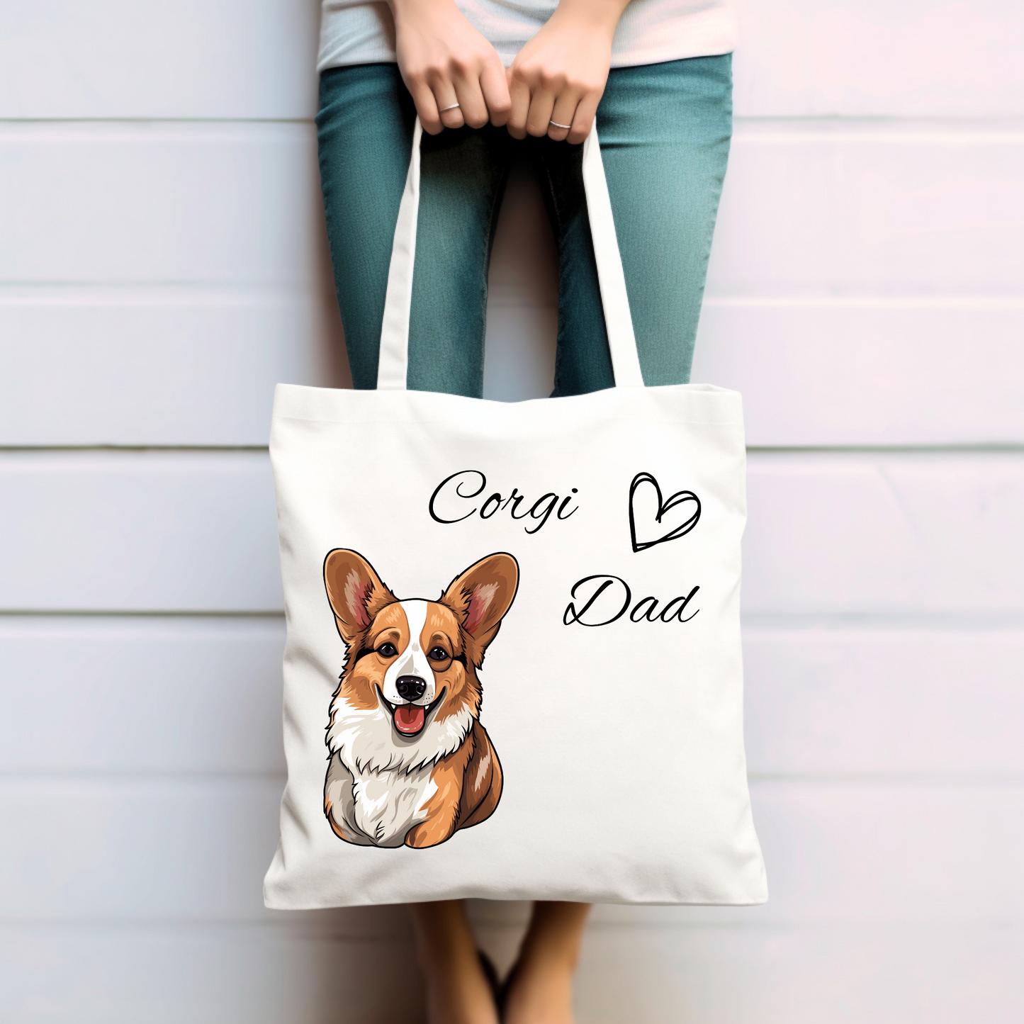 Corgi Dad - Baumwolltasche