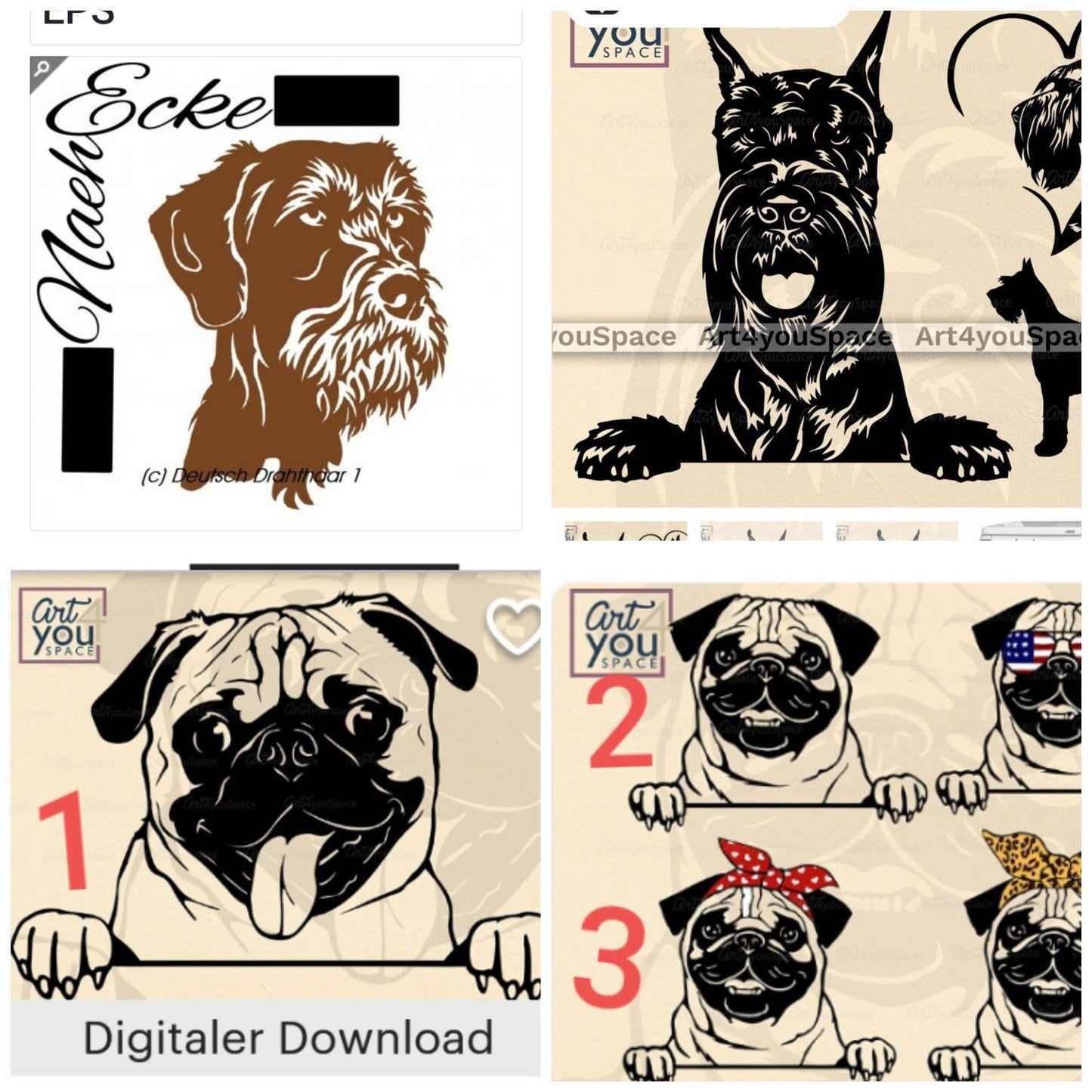 Leuchtflasche mit Boxer, Shar Pei, Hunderasse Dackel, Pudel, Bulldogge, Maltheser, cane Corso, Mops, Rottweiler, Labrador, Retriver, Dogge