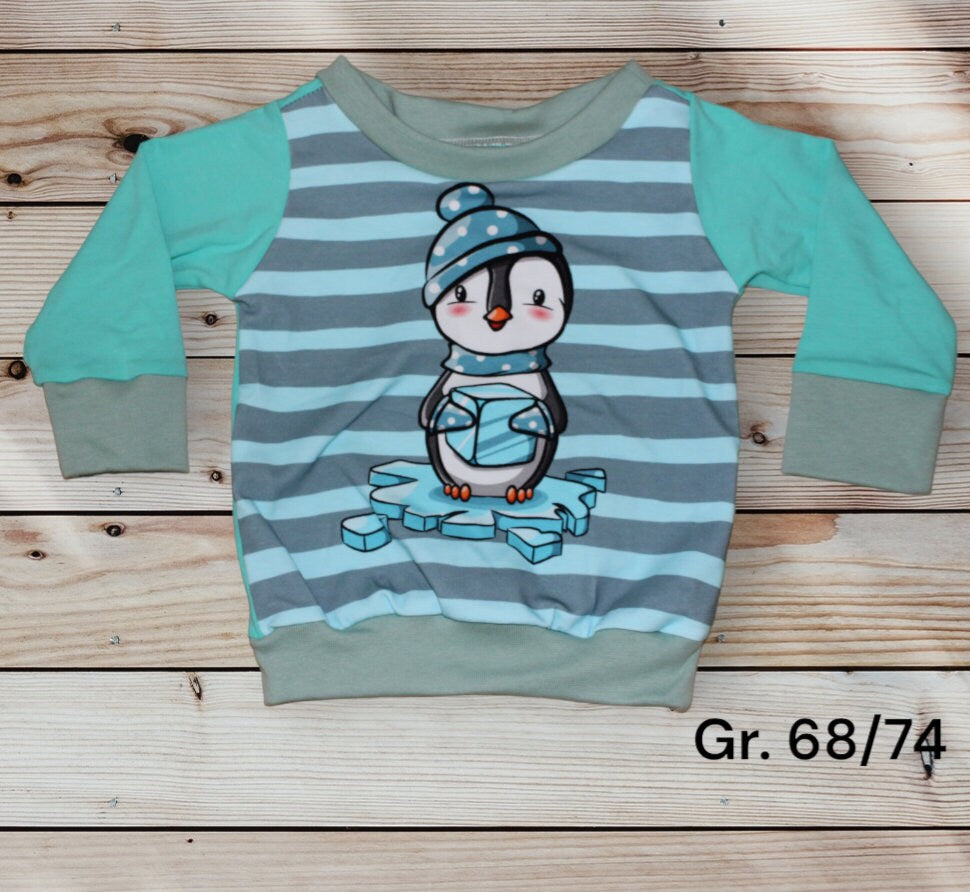 Gr. 68/74 -Pullover, Hoodie Pinguin