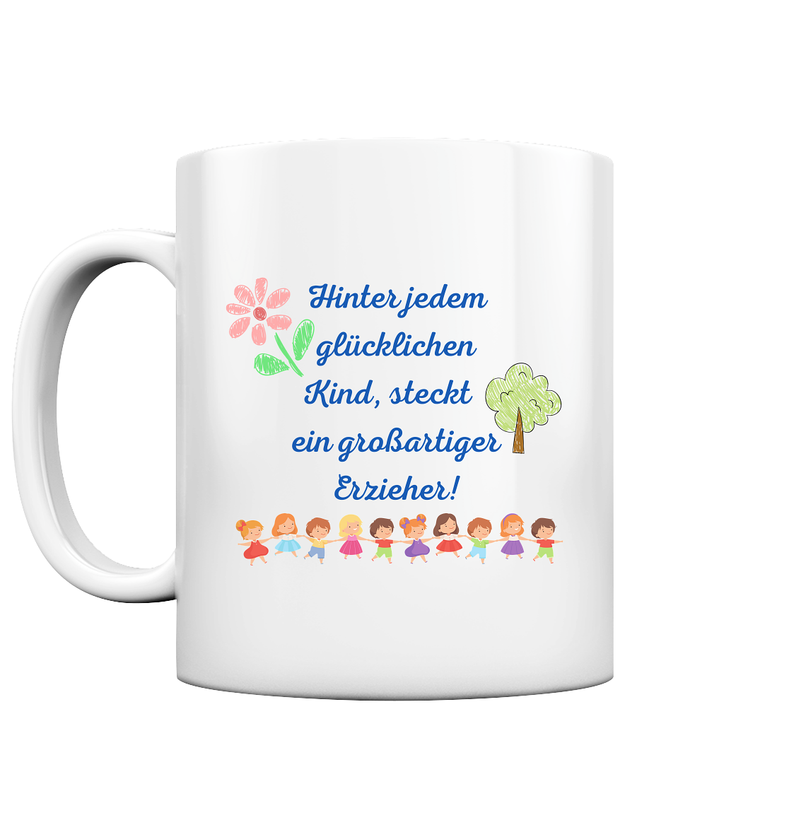 Abschiedsgeschenk Kindergarten, Erzieher - Tasse glossy