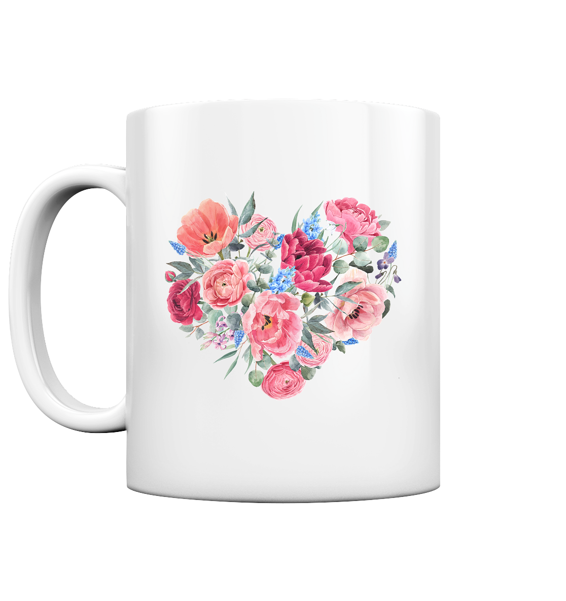Blumenherz - Tasse glossy