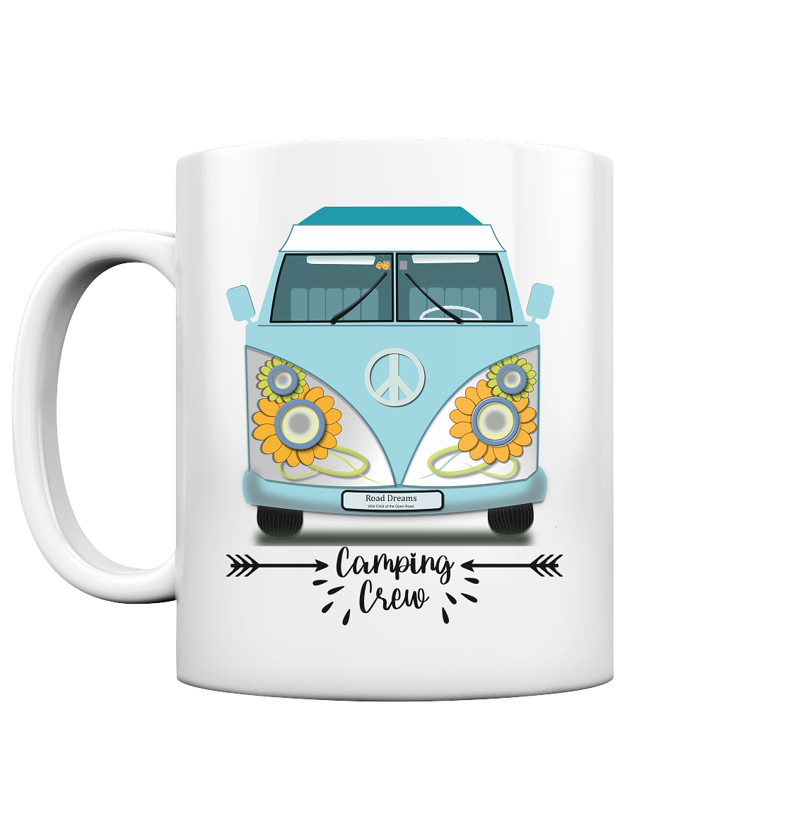 Camping Crew, Bulli, Van, Vanlife - Tasse glossy