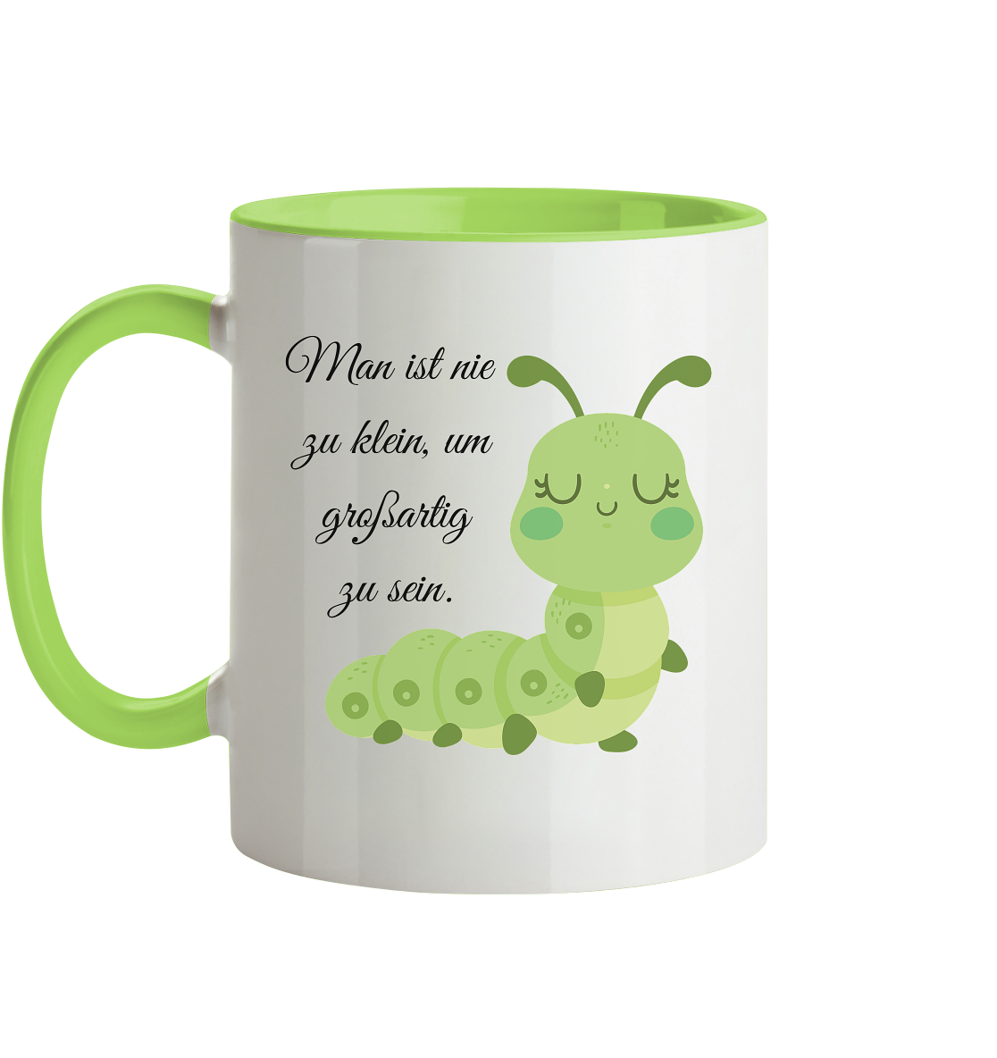 Man ist nie zu klein, um sich großartig zu fühlen! - Tasse zweifarbig