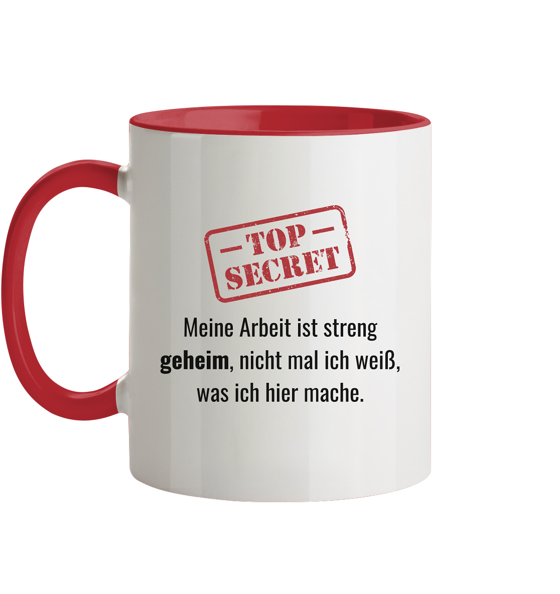 Top secret! - Tasse zweifarbig
