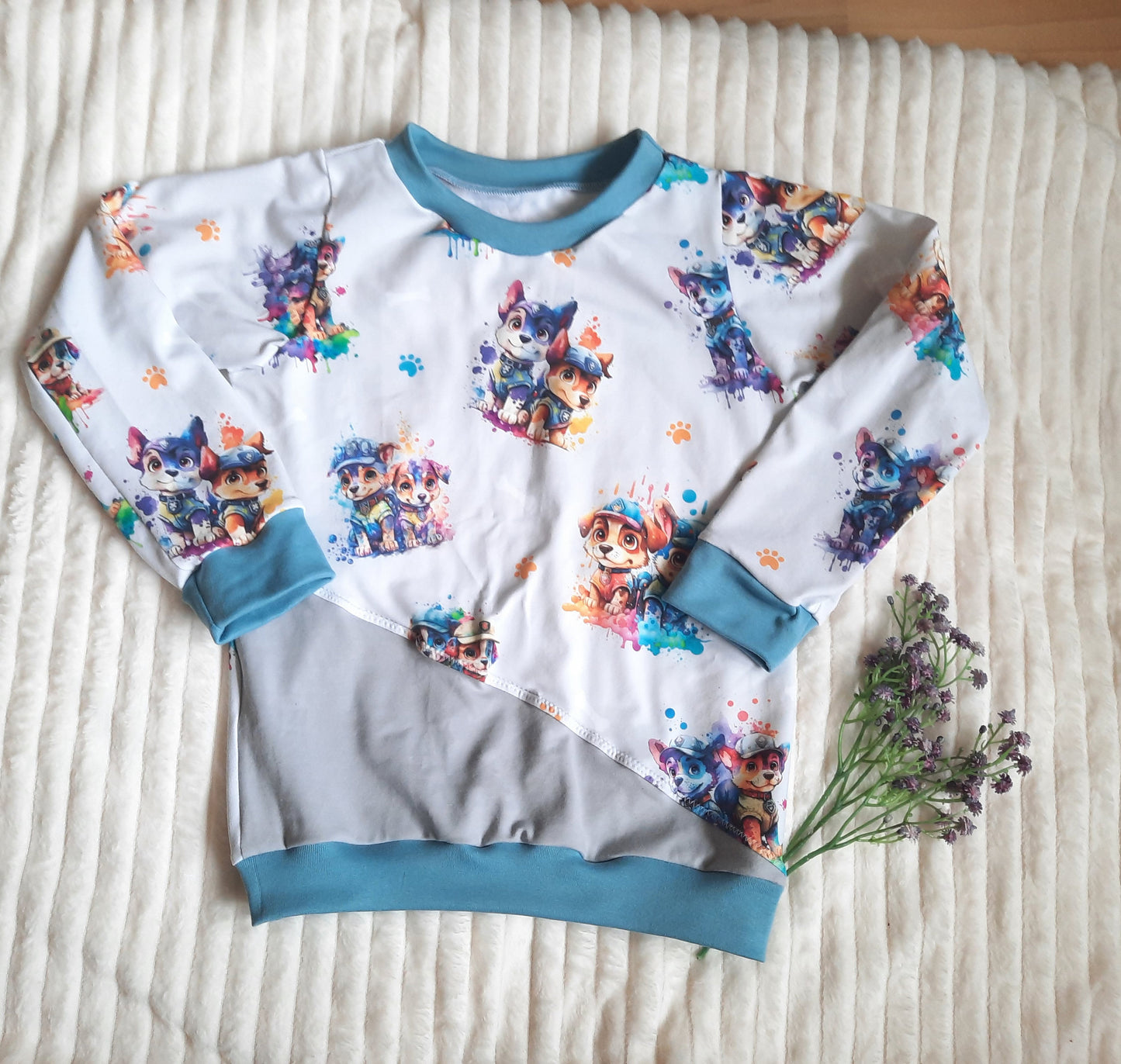 Gr. 116/122 - Pullover, Hoodie, Jersey, Schnüffler, Hunde