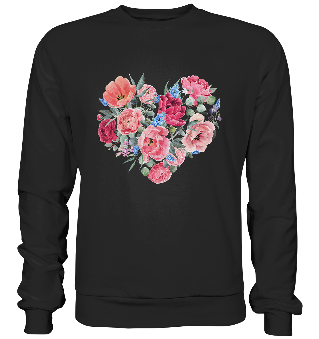 Blumenherz - Basic Sweatshirt