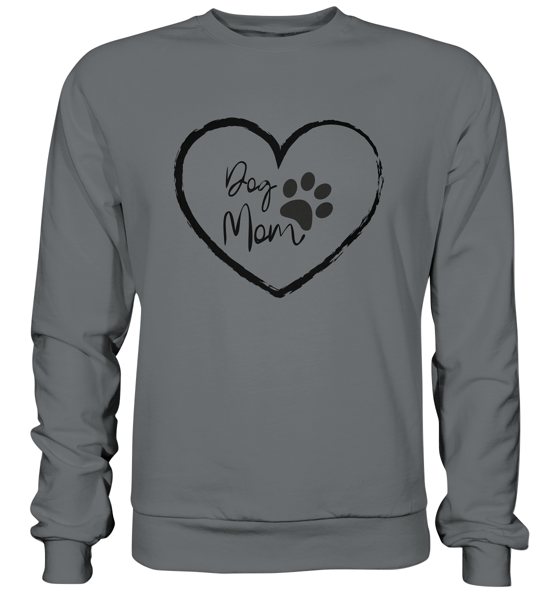 Dog Mom, Herz, - Basic Sweatshirt