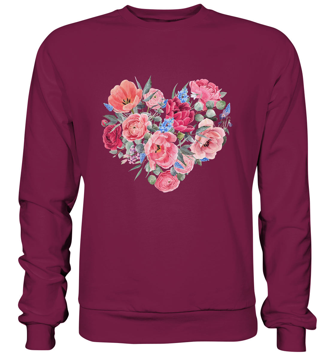 Blumenherz - Basic Sweatshirt