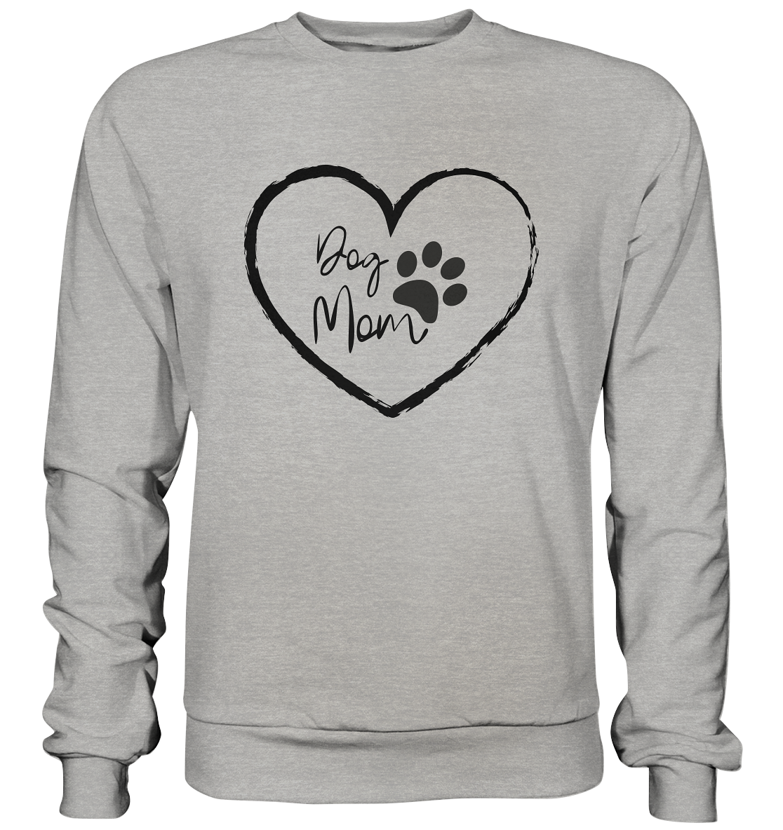 Dog Mom, Herz, - Basic Sweatshirt