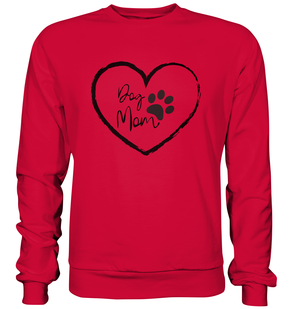 Dog Mom, Herz, - Basic Sweatshirt