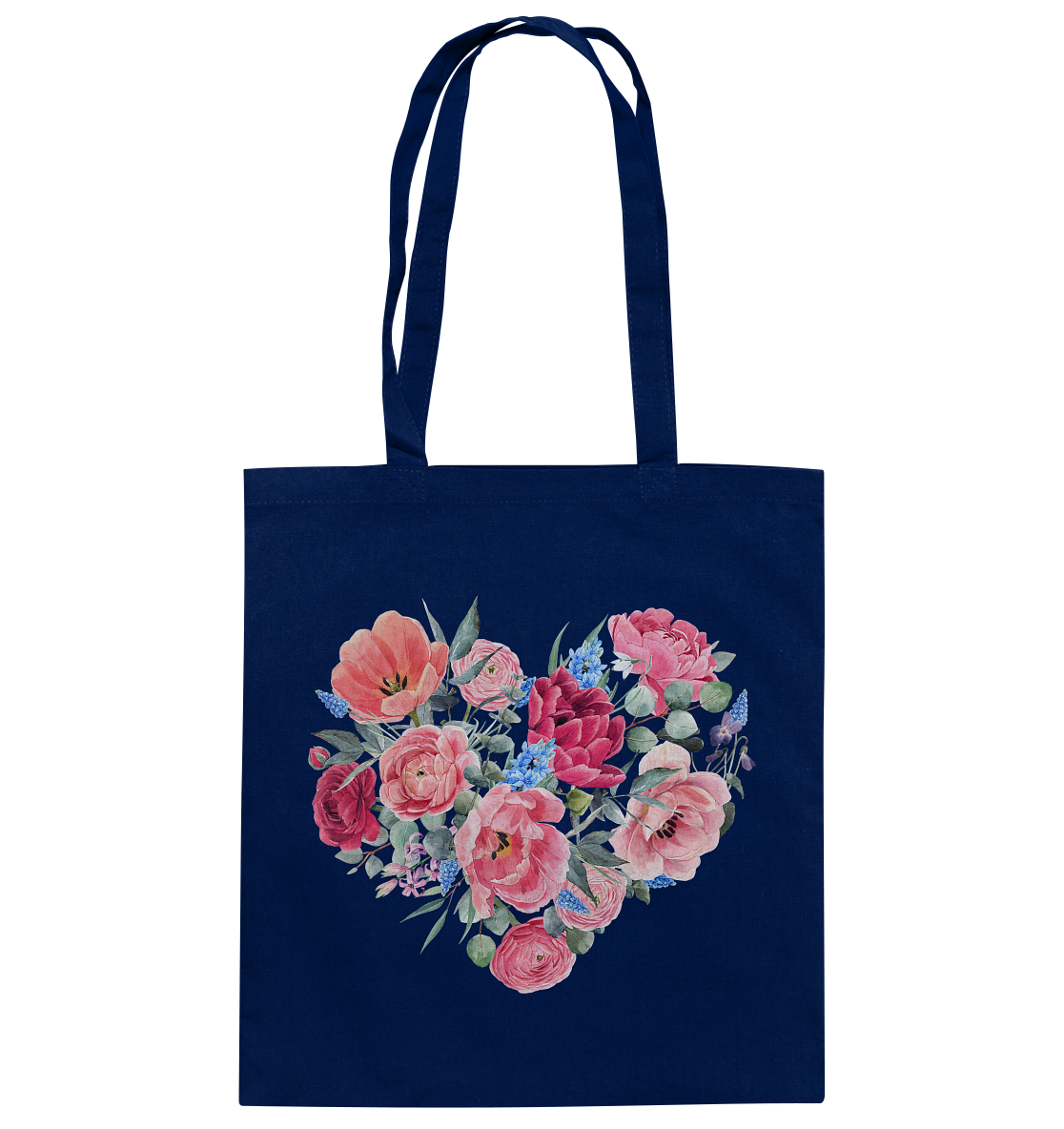 Blumenherz - Baumwolltasche