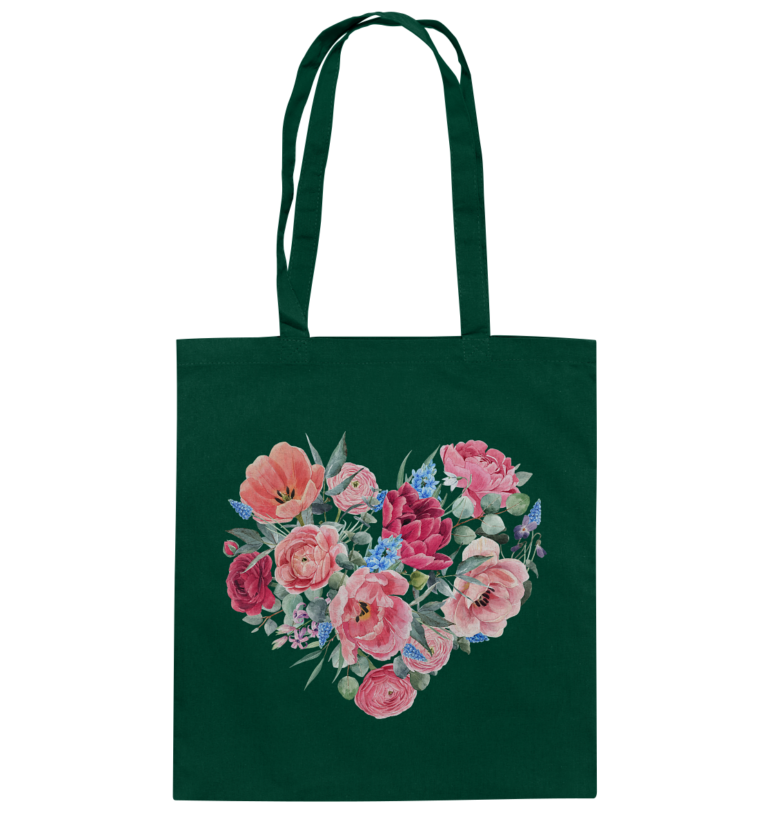 Blumenherz - Baumwolltasche