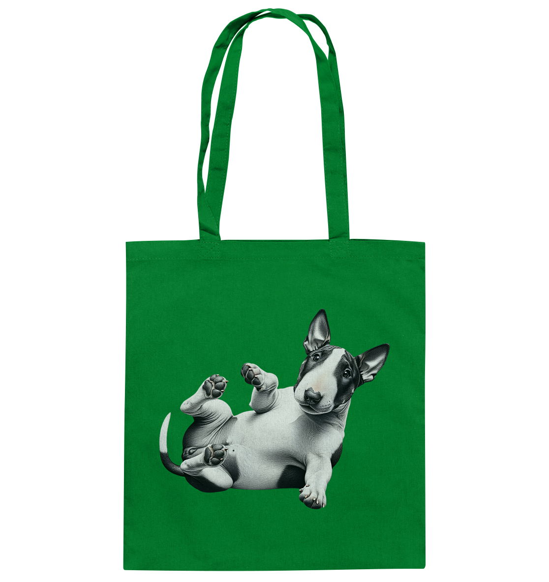 Verrückter Bullterrier - Baumwolltasche