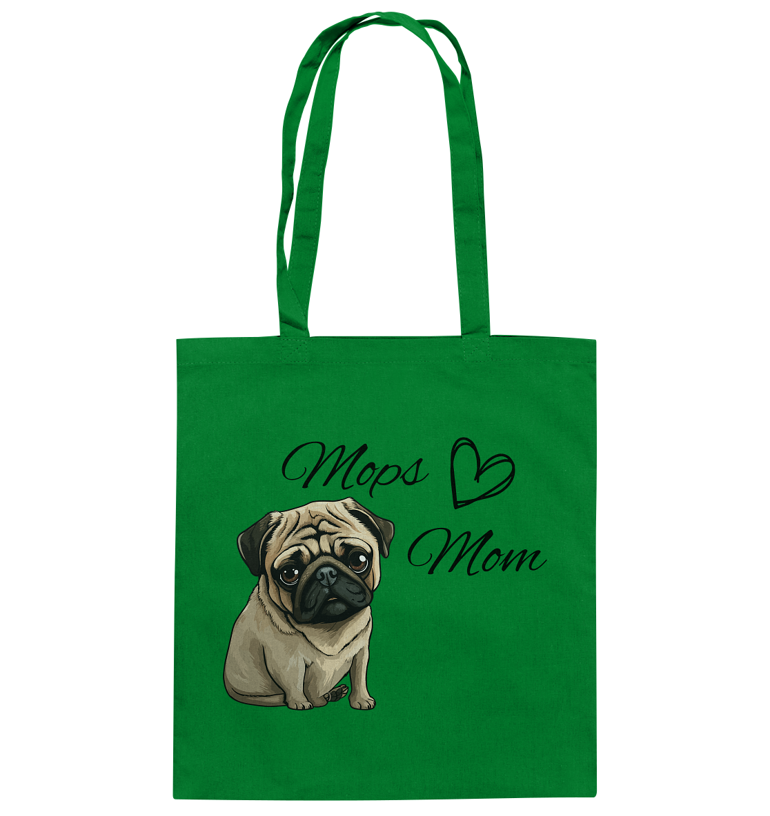 Mops Mom - Baumwolltasche