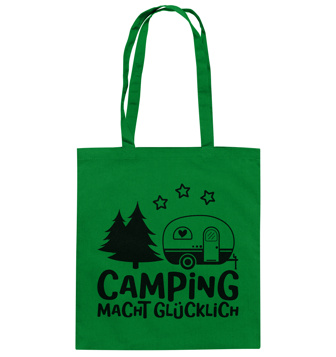 Camping macht glücklich - Baumwolltasche