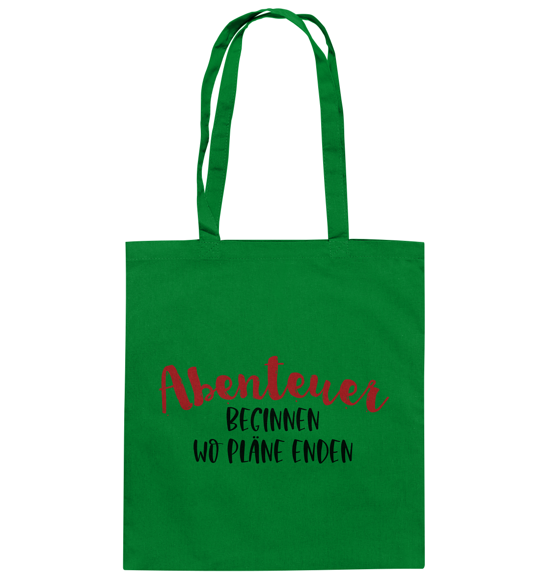 Abenteuer beginnen wo Pläne enden - Baumwolltasche