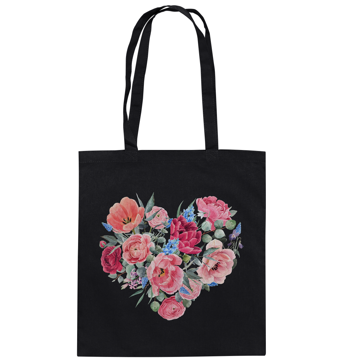 Blumenherz - Baumwolltasche