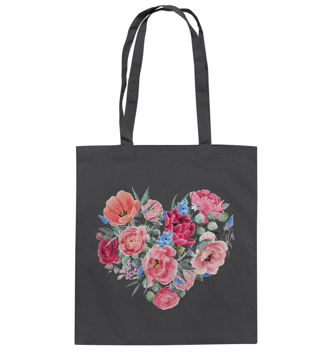 Blumenherz - Baumwolltasche