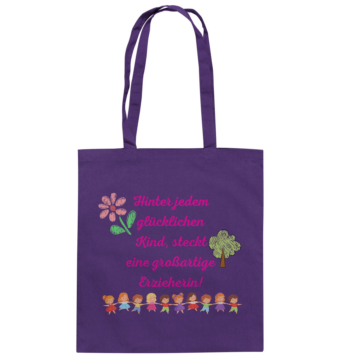 Abschiedsgeschenk Kindergarten, Erzieherin - Baumwolltasche