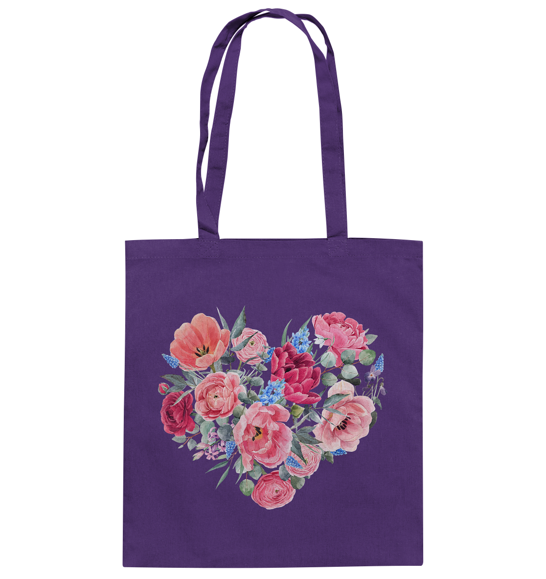 Blumenherz - Baumwolltasche