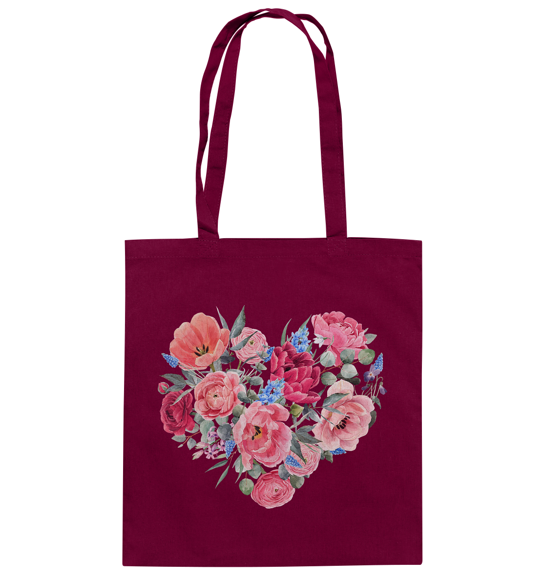 Blumenherz - Baumwolltasche