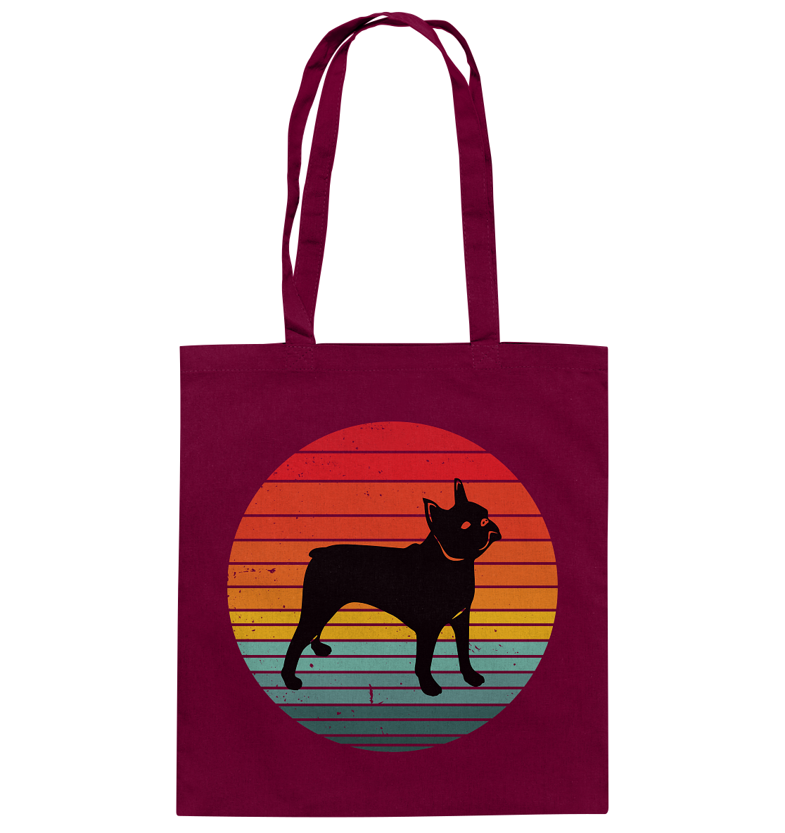 französische Bulldogge - Baumwolltasche