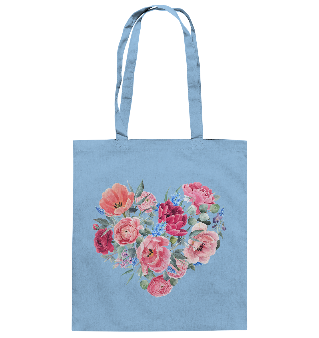 Blumenherz - Baumwolltasche