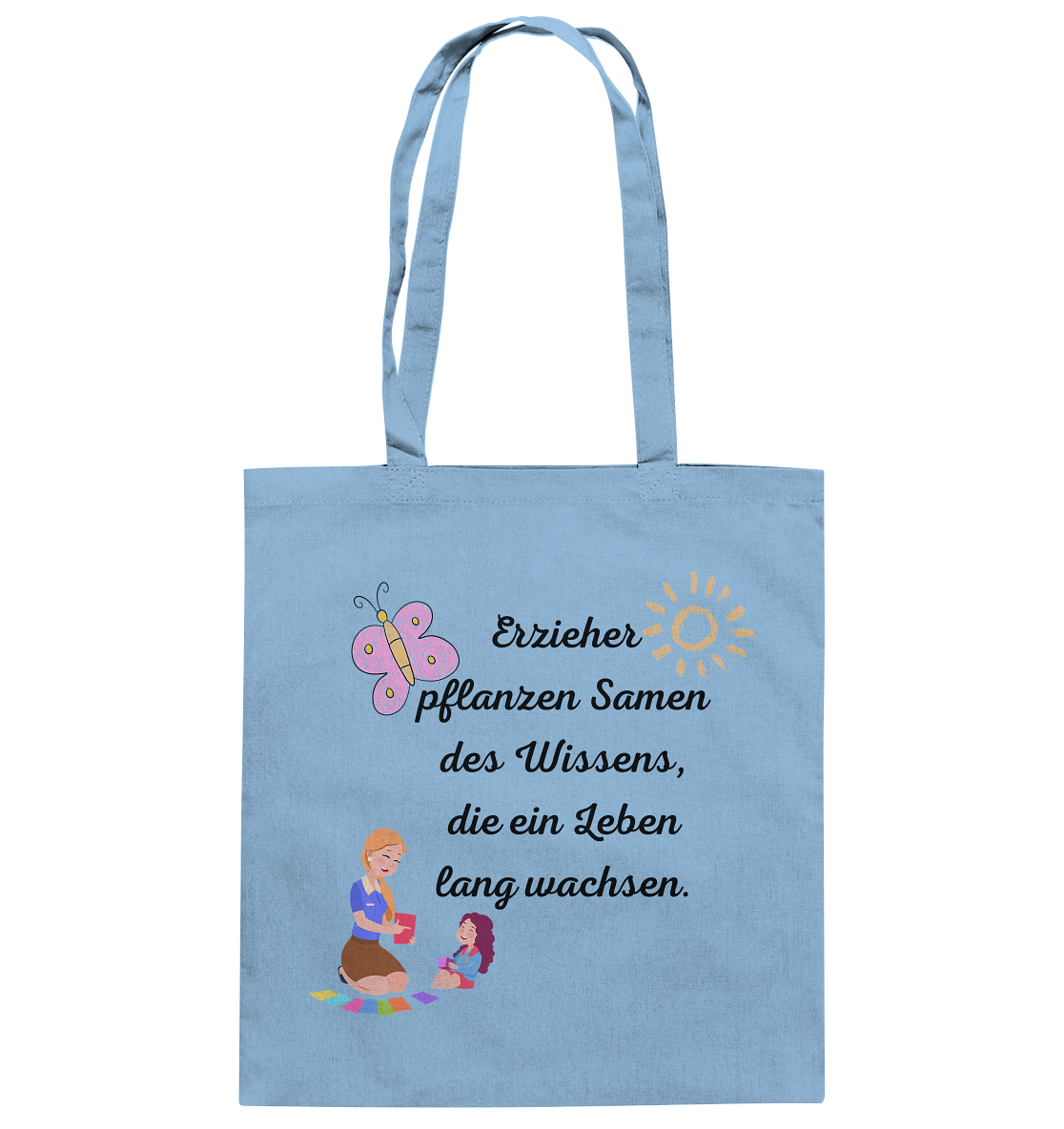 Abschiedsgeschenk Kindergarten, Erzieher - Baumwolltasche