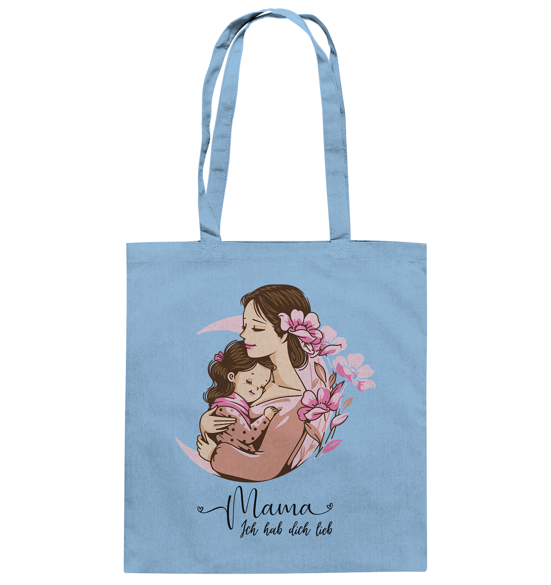 Mama ich hab dich lieb - Baumwolltasche