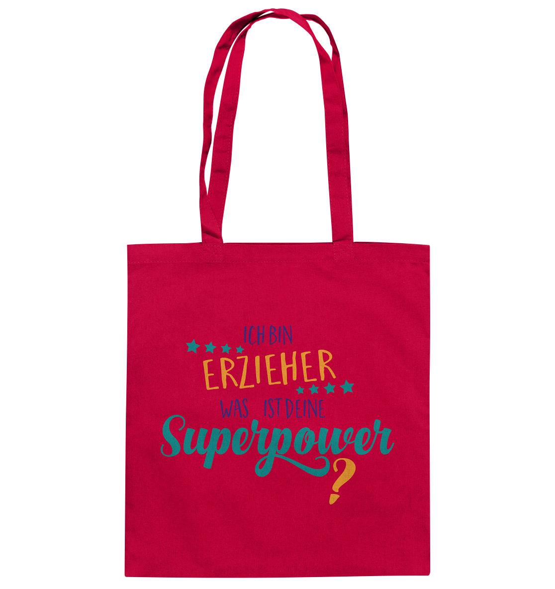 Ich bin Erzieher. Was ist deine Superpower? - Baumwolltasche