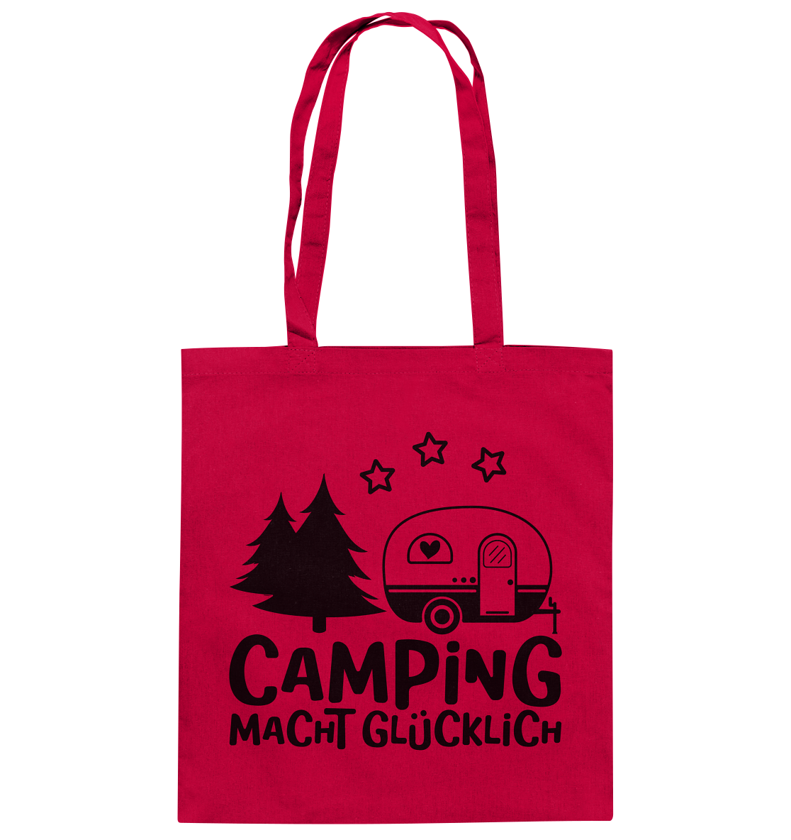 Camping macht glücklich - Baumwolltasche
