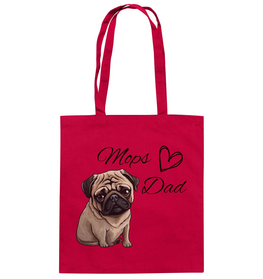 Mops Dad - Baumwolltasche
