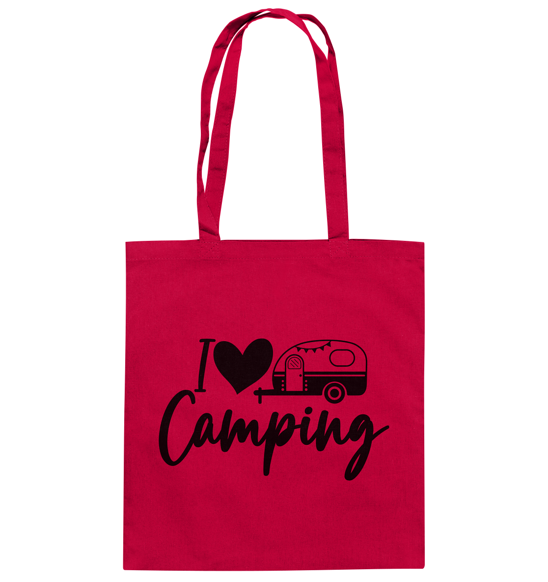 I love camping - Baumwolltasche