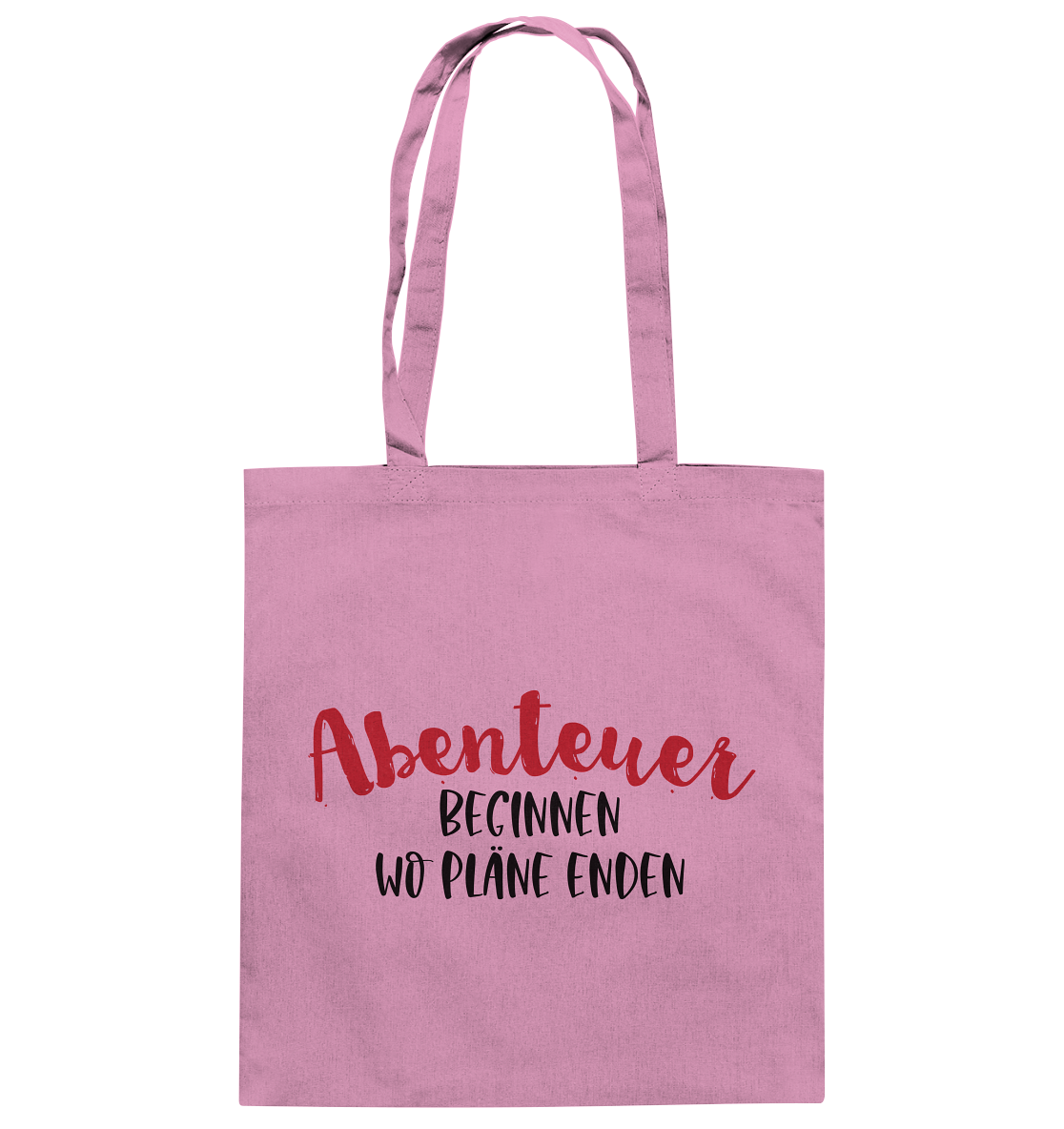 Abenteuer beginnen wo Pläne enden - Baumwolltasche