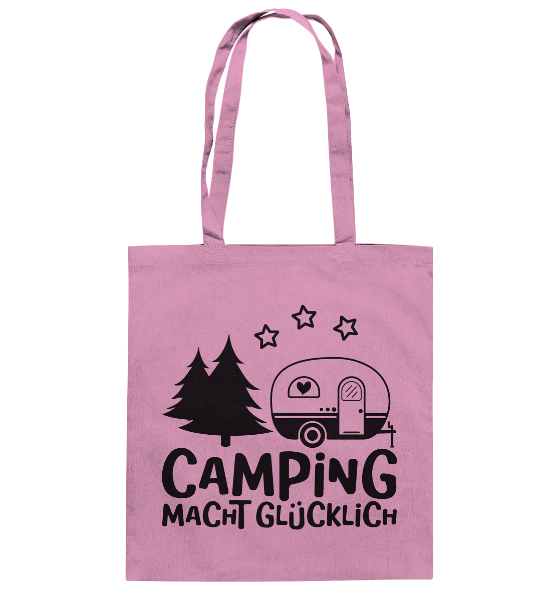 Camping macht glücklich - Baumwolltasche