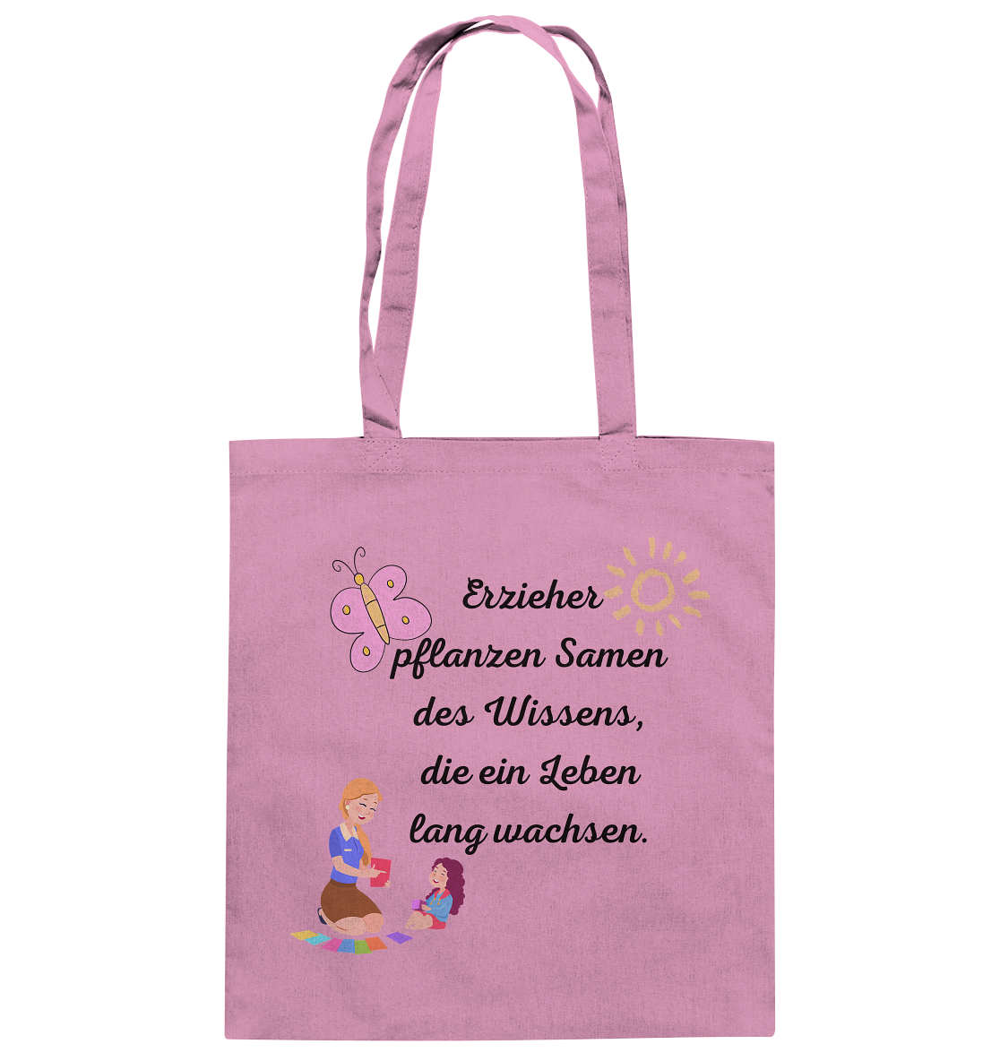 Abschiedsgeschenk Kindergarten, Erzieher - Baumwolltasche