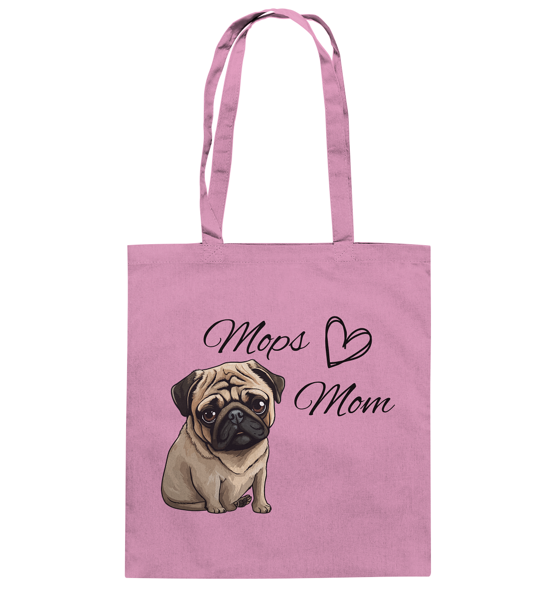 Mops Mom - Baumwolltasche