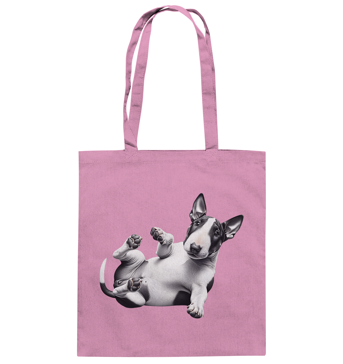 Verrückter Bullterrier - Baumwolltasche