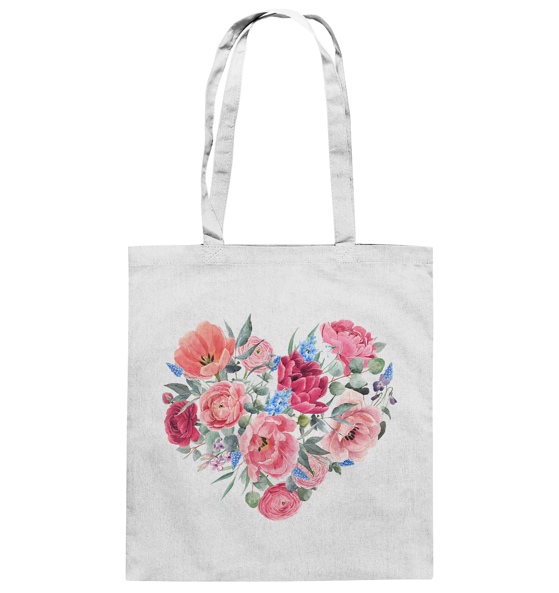 Blumenherz - Baumwolltasche