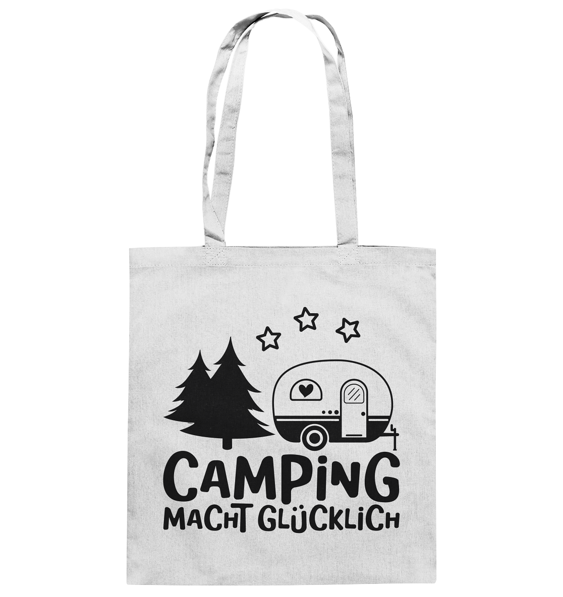 Camping macht glücklich - Baumwolltasche