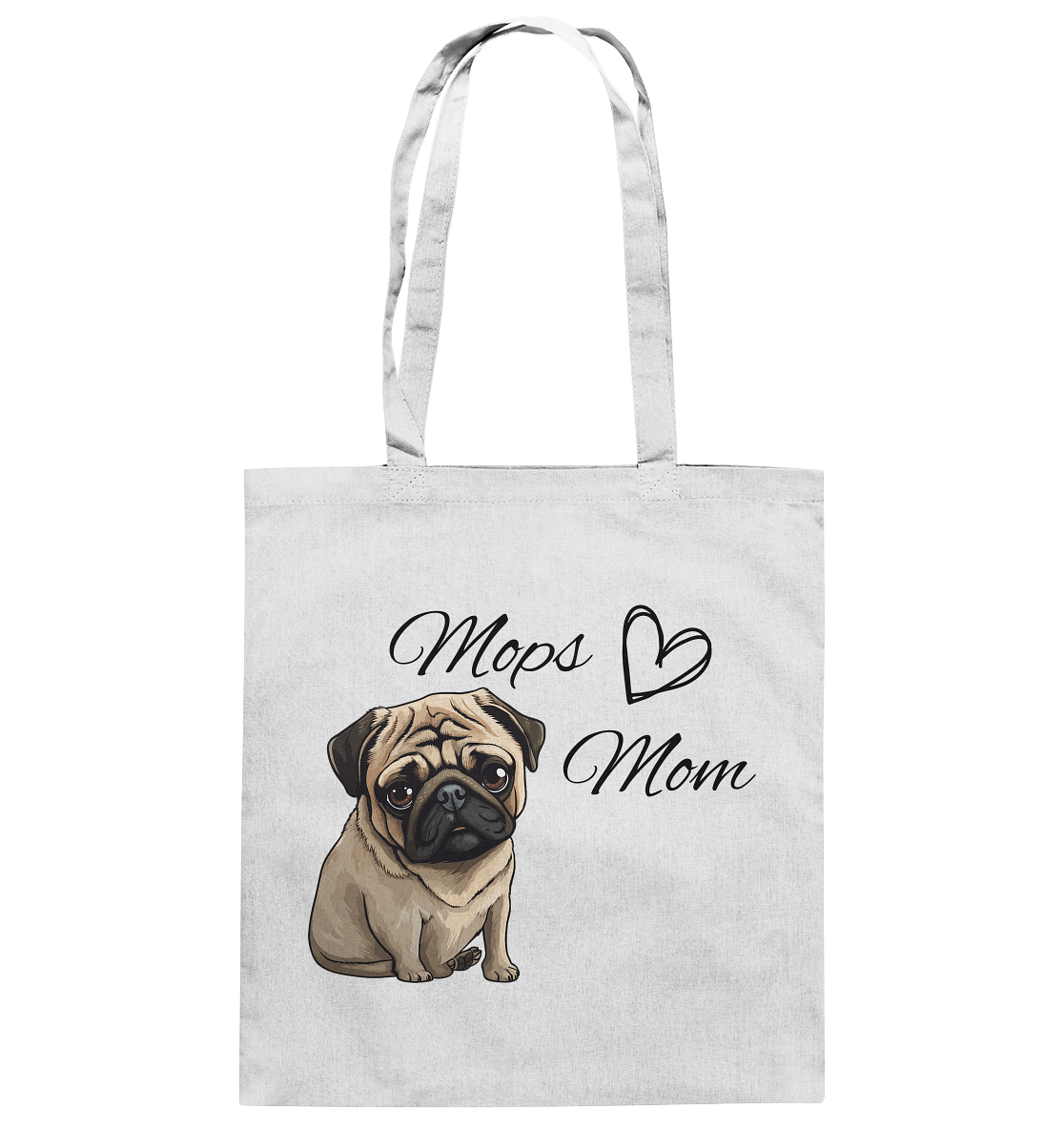 Mops Mom - Baumwolltasche