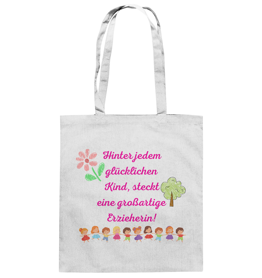 Abschiedsgeschenk Kindergarten, Erzieherin - Baumwolltasche