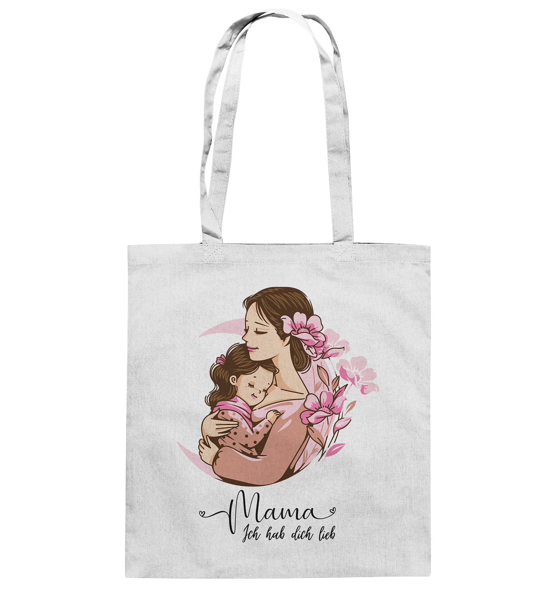 Mama ich hab dich lieb - Baumwolltasche