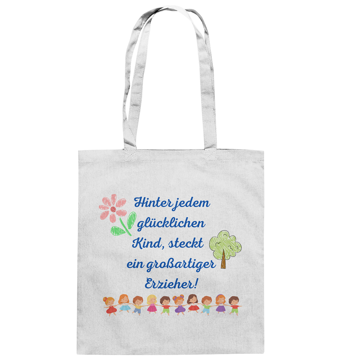 Abschiedsgeschenk Kindergarten, Erzieher - Baumwolltasche