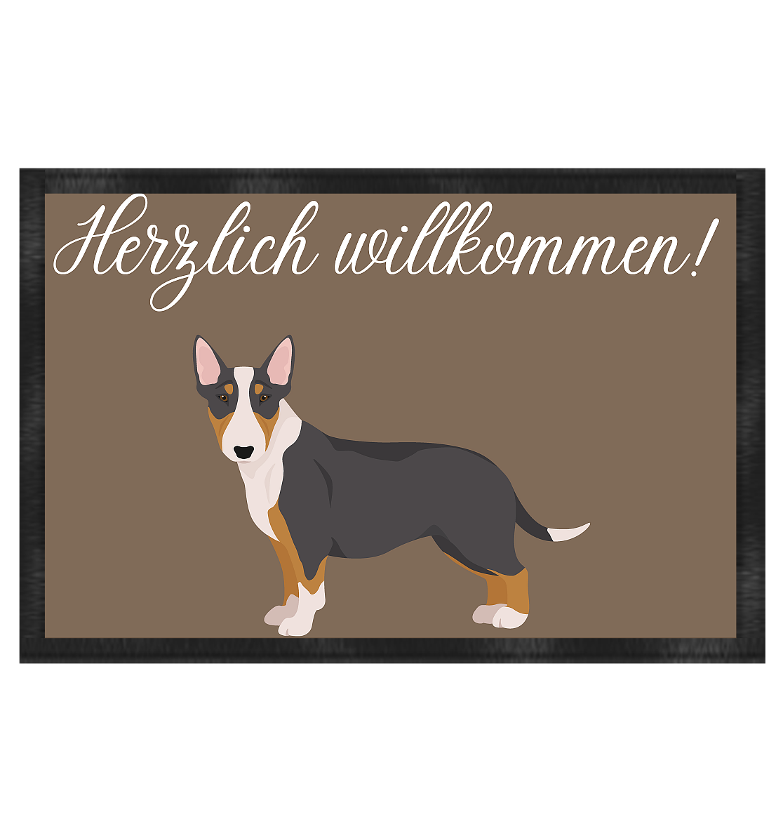 Miniatur Bullterrier, Bullterrier - Fußmatte 60x40cm